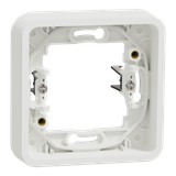 Mureva, podstawapodtynkowa pojedyncza z pazur, biała
