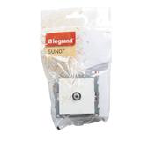 SUNO - Gniazdo TV typ  F  - końcowe - 1.5 dB, Biały, Legrand