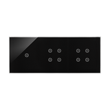 Simon 54 Touch Panel dotykowy S54 Touch 3 moduły 1 pole dotykowe + 4 pole dotykowe +  4 pole dotykowe zastygła lawa DSTR3144/73 KONTAKT