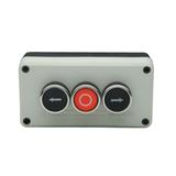 Kaseta czarno-szara, 3 przyciski kryte