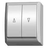 FALA Łącznik żaluzjowy, zwierny - kolor biały