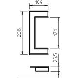 G-AWAO70170RW, Maskownica przejścia przez ścianę