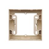 Simon 54 Premium Puszka natynkowa 1-krotna do ramek PREMIUM. Głębokość 35mm kremowy