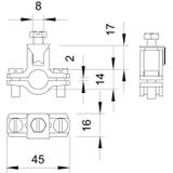 950/Z, OBEJMY UZIEM.PRZEW.1/4"
