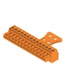 BCZ 3.81/14/180ZE SN OR BX Wtyk PCB (złącze wiązki), 3.81 mm, Liczba biegunów: 14, Przyłącze z jarzmem /50szt./ 1236390000 WEIDMÜLLER