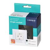 Gniazdo pojedyncze Tuya Smart Wi-Fi, Schuko, białe