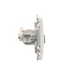 Simon Basic Gniazdo komputerowe RJ45 kategoria 6 podwójne ekranowane z przesłoną przeciwkurzową Mont