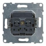Suno Gniazdo Pojedyncze Z Uziemieniem Schuko 2P+Z 16A 250 V Z Przesłoną Zaciski Automatyczne Biały 721120 LEGRAND