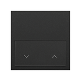 Simon 100 Panel 1-krotny: 1 klawisz roletowy czarny mat