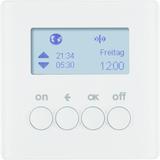 BERKER Q.x KNX RF quicklink Łącznik żaluzjowy czasowy do sterownika żaluzjowego i mechanizmu zasilającego Berker.Net biały aksamit 85745229 HAGER
