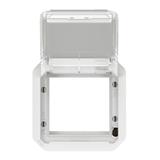 NOWE PLEXO - ADAPTER ARTEOR/MOSAIC Z PRZEZRO. KLAPKĄ MECH. 70,5X70,5MM BIAŁY