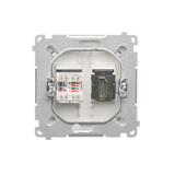 Simon Basic Gniazdo HDMI + RJ45 kat.6. biały BMGHRJ45.01/11 KONTAKT
