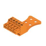 BCZ 3.81/05/180ZE SN OR BX Wtyk PCB (złącze wiązki), 3.81 mm, Liczba biegunów: 5, Przyłącze z jarzmem /50szt./ 1236270000 WEIDMÜLLER