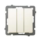 AS Łącznik potrójny - kolor ecru