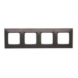 Simon 54 Premium Ramka 4-krotna PREMIUM IP20 / IP44 brąz mat DR4/46 KONTAKT