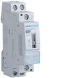 Stycznik modułowy cichy z możliwością sterowania ręcznego 24V AC 2Z 25A AC-7A B ERD225S HAGER