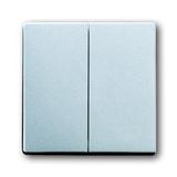 FUTURE Klawisz podwójny aluminiowo srebrny