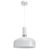 MILAGRO Lampa wisząca MALMO WHITE/CHROME 1xE27