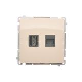 Simon Basic Gniazdo HDMI + RJ45 kat.6. beż BMGHRJ45.01/12 KONTAKT