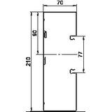 GS-A70210RW, Kanał podparapetowy asymetryczny