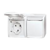 OCEAN Gniazdo SCHUKO biały alpejski 2CKA002084A0715 ABB