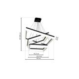 Milagro lampa wisząca LED Nero 140W 9800lm 4000K ML083