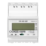 3-fazowy licznik energii elektrycznej, 100A, port RS-485, MID, 4 moduły, DIN TH-35mm, PV-Ready OR-WE-529 ORNO