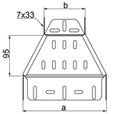 Redukcja symetryczna 200mm Grubość 1,00 mm 100x50 RKSJ200/100H50 159920 BAKS