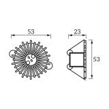 Sufitowa oprawa punktowa HL768 GOLDEN