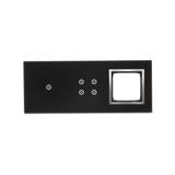 Simon 54 Touch Panel dotykowy S54 Touch 3 moduły 1 pole dotykowe + 4 pola dotykowe + 1 otwór na osprzęt S54 księżycowa lawa DSTR3140/74 KONTAKT