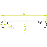 PKRS60/3 POKRYWA KORYTKA SIATKOWEGO 0,5 MM