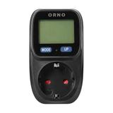 Watomierz, kalkulator energii z wyświetlaczem LCD, wersja schuko, czarny