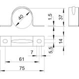 605, OBEJMY MOCUJĄCE 40MM ALMG 3