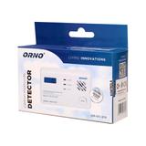 Bateryjny czujnik tlenku węgla (czadu) z wyświetlaczem prostokątny 3xAA OR-DC-619 ORNO
