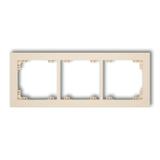 DECO Ramka uniwersalna potrójna z tworzywa beżowa