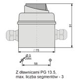 Łuk E12-73 Zmiana zasilania  2-0-1 IP-65