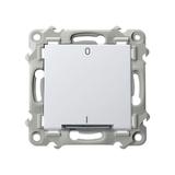 SZAFIR Łącznik dwubiegunowy z podświetleniem białym - kolor biały