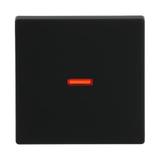 FUTURE Klawisz z czerwonym okienkiem czarny matowy