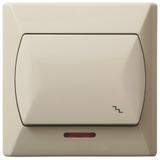 AKCENT Łącznik schodowy z podświetleniem pomarańczowym - kolor beżowy