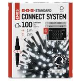 Lampki choinkowe łączone Standard kurtyna 100LED 1x2m zimna biel IP44 timer D1EC01 EMOS