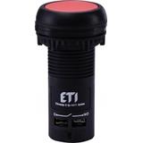 ECF-11-R - Przycisk kompaktowy z guzikiem krytym, 1NO+1NC, Czerwony