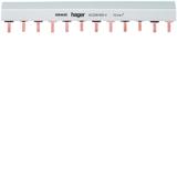 Szyna grzebieniowa kołkowa pozioma 4P 10mm2 24M KB463C HAGER