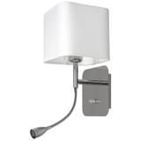 Milagro kinkiet Napoli E27 + LED 1W 90lm 4000K biały/chrom ML63600