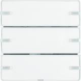 BERKER KNX e/s Q.x Przycisk potrójny z polem opis. z diodami LED RGB i czujnikiem temperatury biały 80143329 HAGER