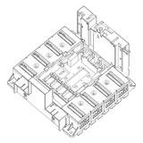 DPX3 1600 4P PODSTAWA WYKONANIA WYSUWN. Z PRZYŁ. TYLNYM PŁ., Legrand