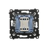 Simon 55 Przycisk zwierny /dzwonek/ szybkozłączka Biały mat