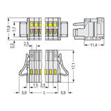 MCS-MICRO gniazdo 6-bieg. j-szare raster 2,5 mm /100szt./ WAGO