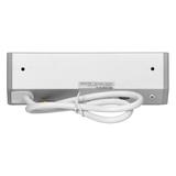 Gniazdo meblowe 3x2P+Z (Schuko), szaro-srebrne OR-GM-9001(GS)/G ORNO