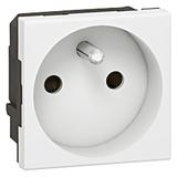 MOSAIC GN 2P+Z PODŁĄCZ PRZEZ ZACISKI ŚRUBOWE 4 MM2-2 MODUŁY BIAŁE DO WSKAŹ 16A-250V~, Legrand