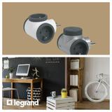 Rozgałęźnik 3-Gniazdowy Z/U Biały/Grafitowy Helmo  049435 LEGRAND